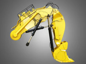 excavator hydraulic loading arm 3D Model