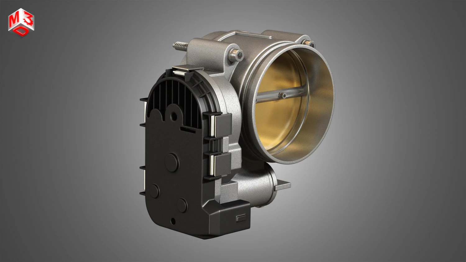electronic throttle body 3D Model .c4d .max .obj .3ds .fbx .stl .blend 