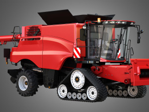 axial-flow 9240 combine harvester 3D 模型