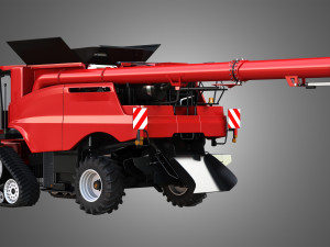 axial-flow 9240 combine harvester 3D 模型