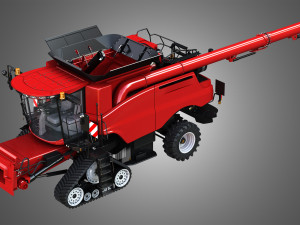 axial-flow 9240 combine harvester 3D 模型