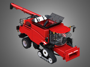 axial-flow 9240 combine harvester 3D 模型