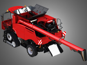 axial-flow 9240 combine harvester 3D 模型