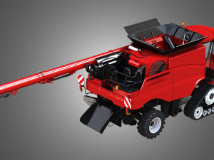 axial-flow 9240 combine harvester 3D 模型