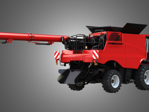 axial-flow 9240 combine harvester - with wheels Modelo 3D