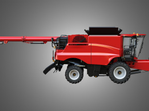 axial-flow 9240 combine harvester - with wheels Modelo 3D