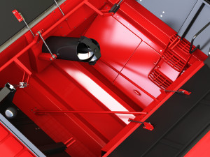 axial-flow 9240 combine harvester - with wheels Modelo 3D
