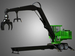 337e 너클붐 로더 3D 모델