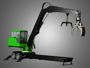337e knuckleboom loader 3D Model