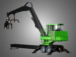 337e knuckleboom loader 3D Model