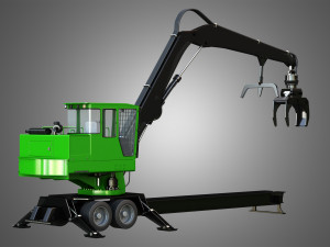 337e knuckleboom loader 3D Model