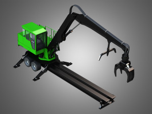 337e knuckleboom loader 3D Model