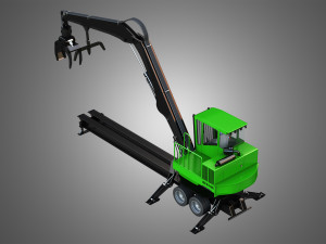 337e knuckleboom loader 3D Model