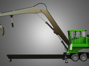 337e knuckleboom loader 3D Model
