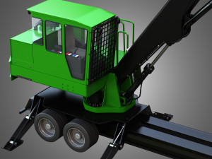 337e knuckleboom loader 3D Model