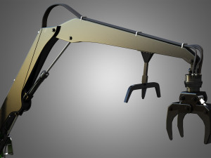 337e knuckleboom loader 3D Model