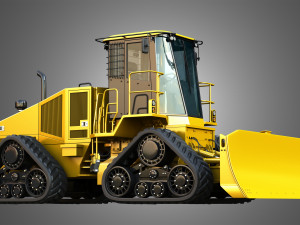 764 High Speed Dozer 3D Model