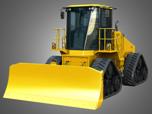 764 High Speed Dozer 3D Model