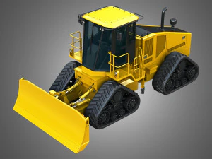 764 escavadora de alta velocidade Modelo 3D