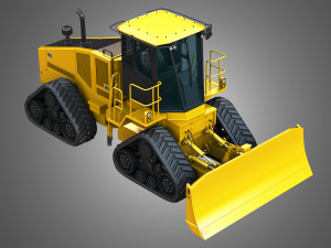 764 High Speed Dozer 3D Model