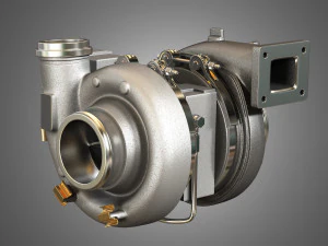 turbocompressor - motor diesel Modelo 3D