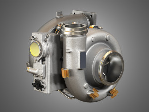 turbocharger - diesel engine 3D Model