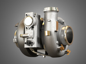 turbocharger - diesel engine 3D Model