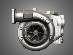 turbocharger - diesel engine 3D Model