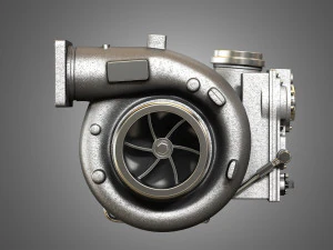 turbocharger - diesel engine 3D Model
