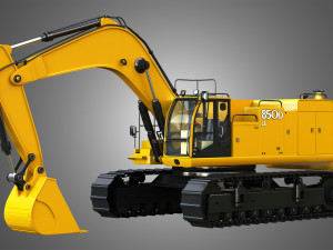 850d lc excavator 3D Model