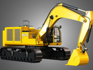 850d lc excavator 3D Model