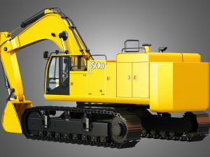 850d lc excavator 3D Model