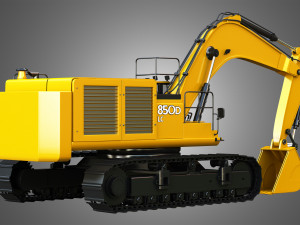 850d lc excavator 3D Model