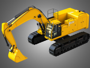 850d lc excavator 3D Model