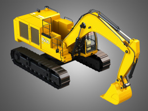 850d lc excavator 3D Model