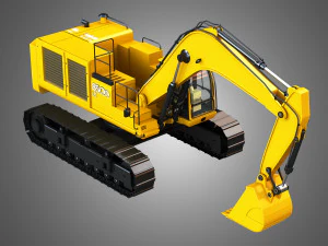 850d lc excavator 3D Model