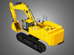 850d lc excavator 3D Model