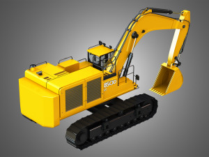 850d lc excavator 3D Model