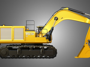 850d lc excavator 3D Model