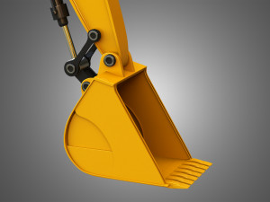 850d lc excavator 3D Model