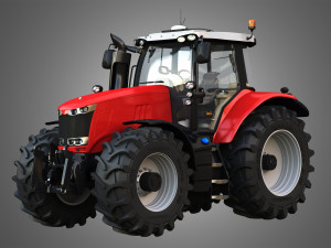 massey ferguson -7719 tractor 3D Model