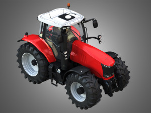 massey ferguson -7719 tractor 3D-Modell