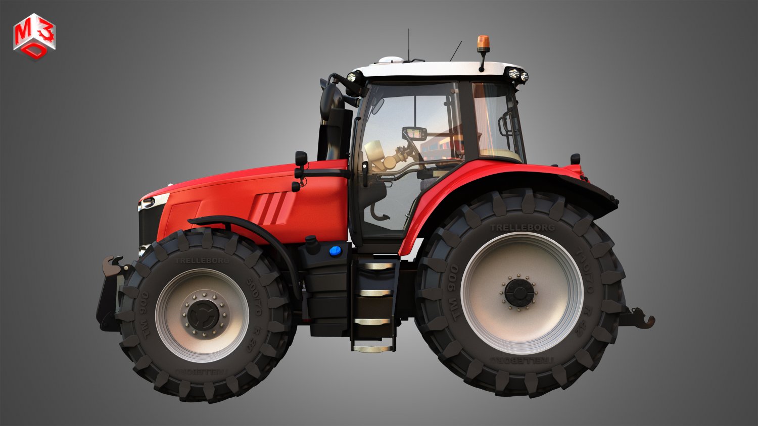 Massey Ferguson -7719 Tractor Modelo 3D In Partes 3DExport