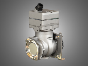 air brake compressor - one piston - dd5 diesel engine 3D Model