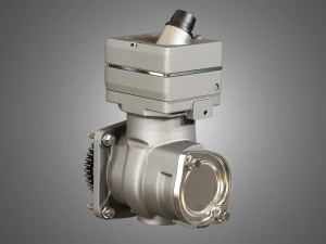 air brake compressor - one piston - dd5 diesel engine 3D Model