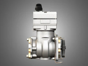 air brake compressor - one piston - dd5 diesel engine 3D Model