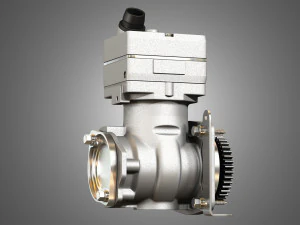 air brake compressor - one piston - dd5 diesel engine 3D Model
