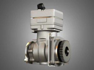 air brake compressor - one piston - dd5 diesel engine 3D Model