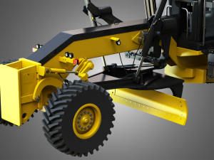 870ggp- grader 3D Модель