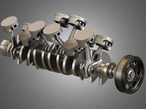 v12 engine-12 cylinders 3Dモデル